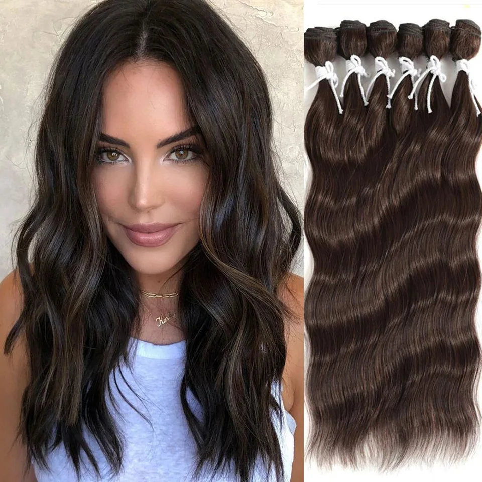 TOP MODEL Body Wave Hair Weave Bundles 20Inch 6pcs/Lot Soft Synthetic Hair Natural Wave Ombre 613 Blonde Hair Extensions
TOP MODEL Body Wave Hair Weave Bundles 20Inch 6pcs/Lot Soft Synthetic Hair Natural Wave Ombre 613 Blonde Hair Extensions
