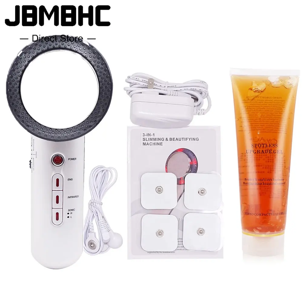 3 in 1 Ultrasound Cavitation Device EMS Ultrasonic Body Slimming Massager Fat Burner Cream Gel Galvanic Infrared Therapy Tools
3 in 1 Ultrasound Cavitation Device EMS Ultrasonic Body Slimming Massager Fat Burner Cream Gel Galvanic Infrared Therapy Tools