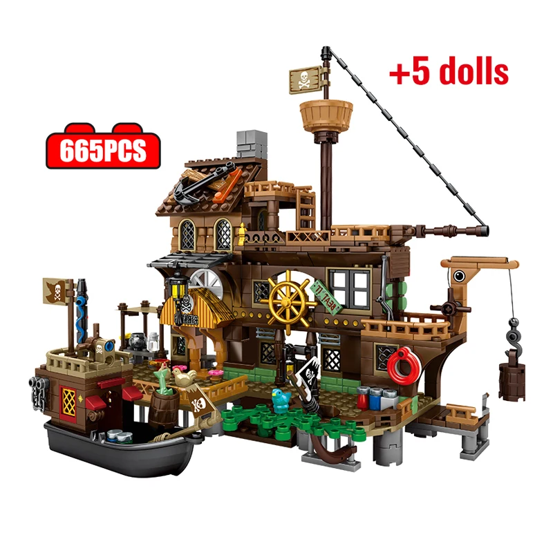 City Black Pearl Boat Model Building Blocks High-Tech Pirates of The Caribbean Ship Wharf Island Bricks Toys for Children Gifts
City Black Pearl Boat Model Building Blocks High-Tech Pirates of The Caribbean Ship Wharf Island Bricks Toys for Children Gifts