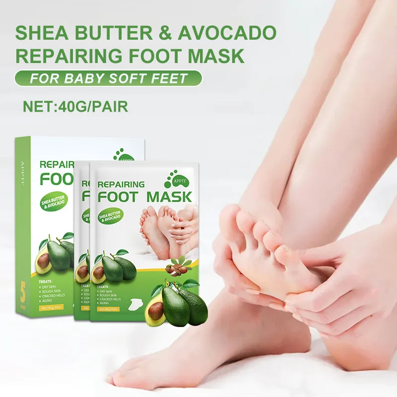 40g 5pcs Avocado vitamin E foot peel mask Moisturizing and Repairing Improve dry moisturizing repair skin rejuvenation Foot Mask
40g 5pcs Avocado vitamin E foot peel mask Moisturizing and Repairing Improve dry moisturizing repair skin rejuvenation Foot Mask