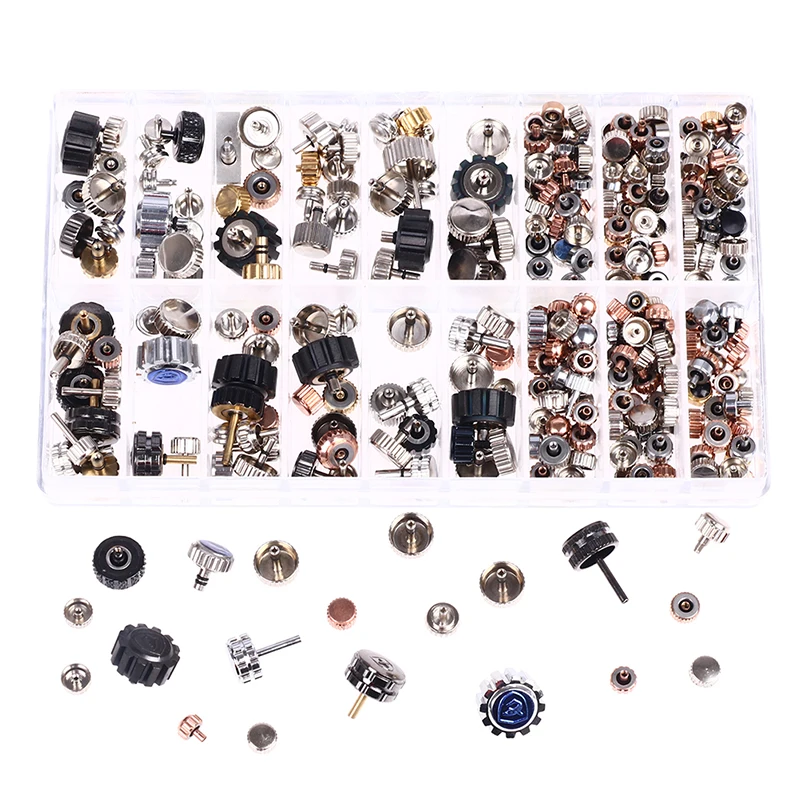 1Box Practical 3.0-7.0mm Watch Crown Watch Head Watch Parts For Wrist Watch Parts Accessories Repair Tool Kit For Watchmaker
1Box Practical 3.0-7.0mm Watch Crown Watch Head Watch Parts For Wrist Watch Parts Accessories Repair Tool Kit For Watchmaker