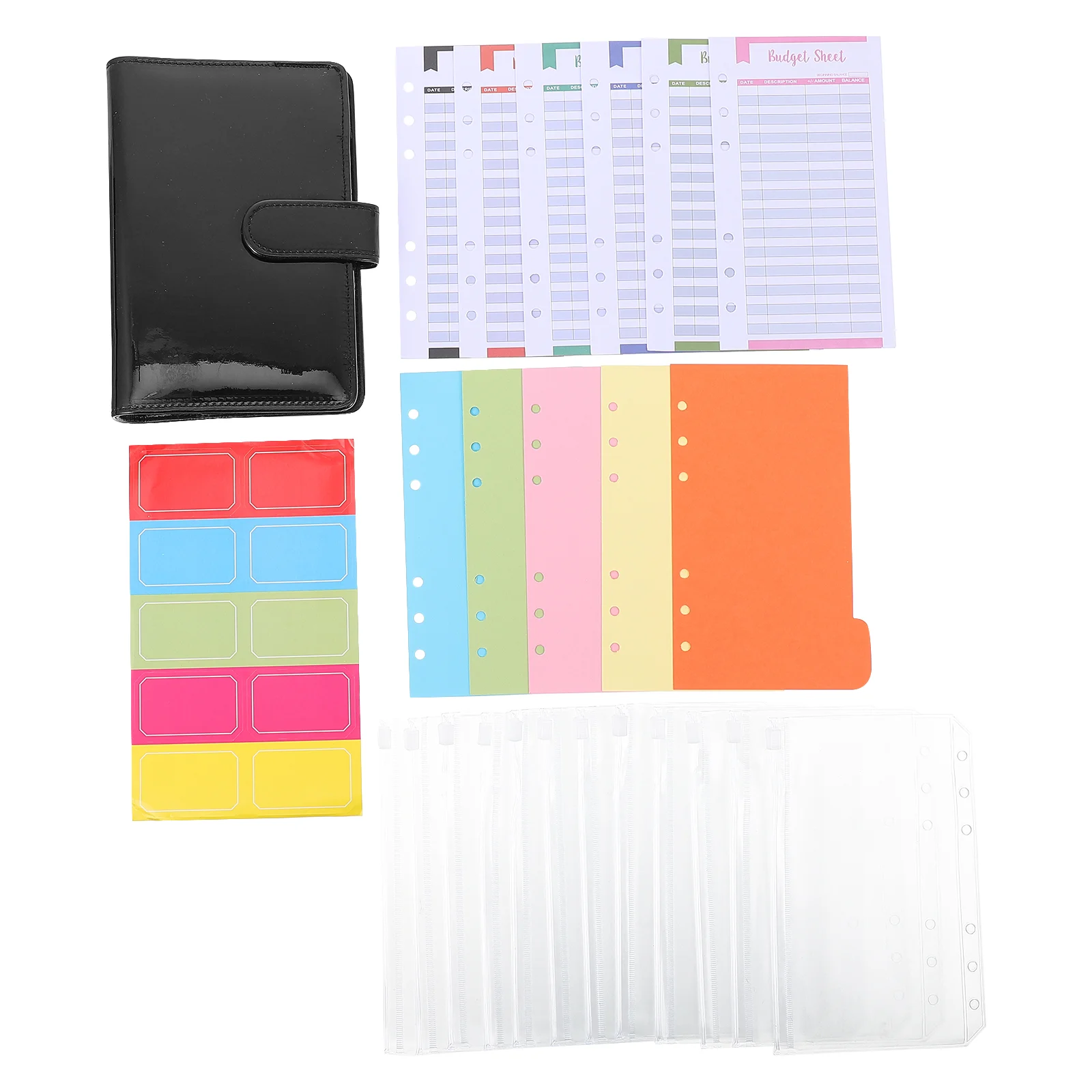 1 Set of Loose-leaf Budget Notebook Practical Cash Envelope Binder Office School Budget Binder
1 Set of Loose-leaf Budget Notebook Practical Cash Envelope Binder Office School Budget Binder