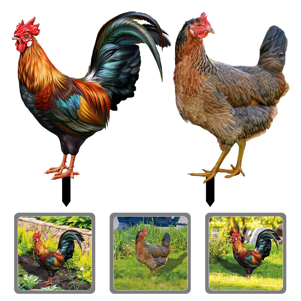 2 Pcs Decorative Garden Inserts Acrylic Sign Outdoor Courtyard Decoration Sculpture Duck Chicken Stake Accessory Yards
2 Pcs Decorative Garden Inserts Acrylic Sign Outdoor Courtyard Decoration Sculpture Duck Chicken Stake Accessory Yards