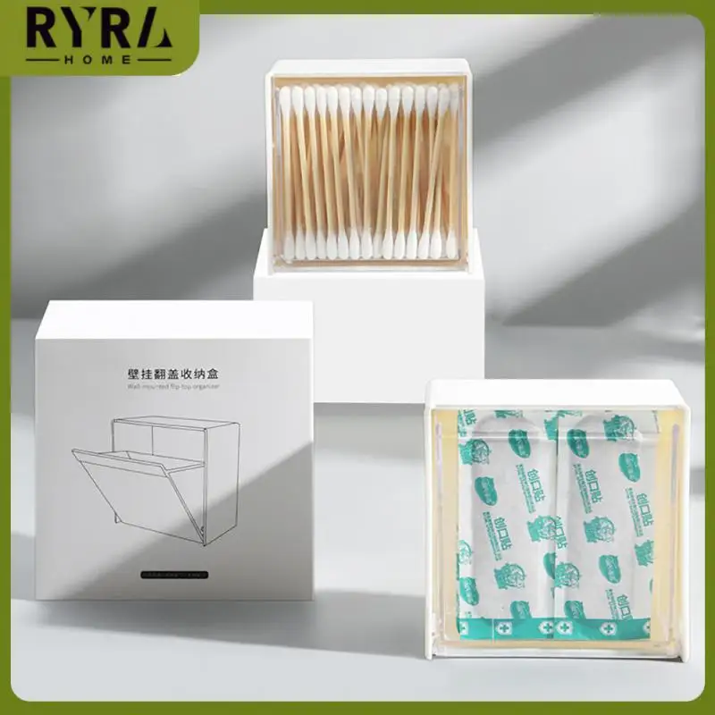 Multifunctional Flip Container Box Cotton Buds Lipstick Storage Box Punch-free No Drilling Storage Box Storage Dispenser 1pcs
Multifunctional Flip Container Box Cotton Buds Lipstick Storage Box Punch-free No Drilling Storage Box Storage Dispenser 1pcs
