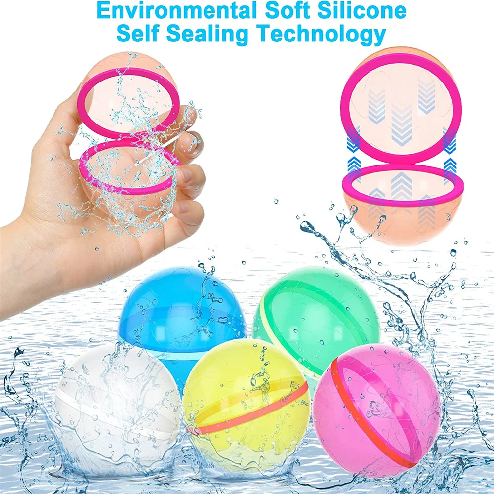 Water Bomb Fly Ball Reusable Water Balloon Filling Water Ball Kids Pool Games Toys Outdoor Water Activities Beach Party Gifts
Water Bomb Fly Ball Reusable Water Balloon Filling Water Ball Kids Pool Games Toys Outdoor Water Activities Beach Party Gifts