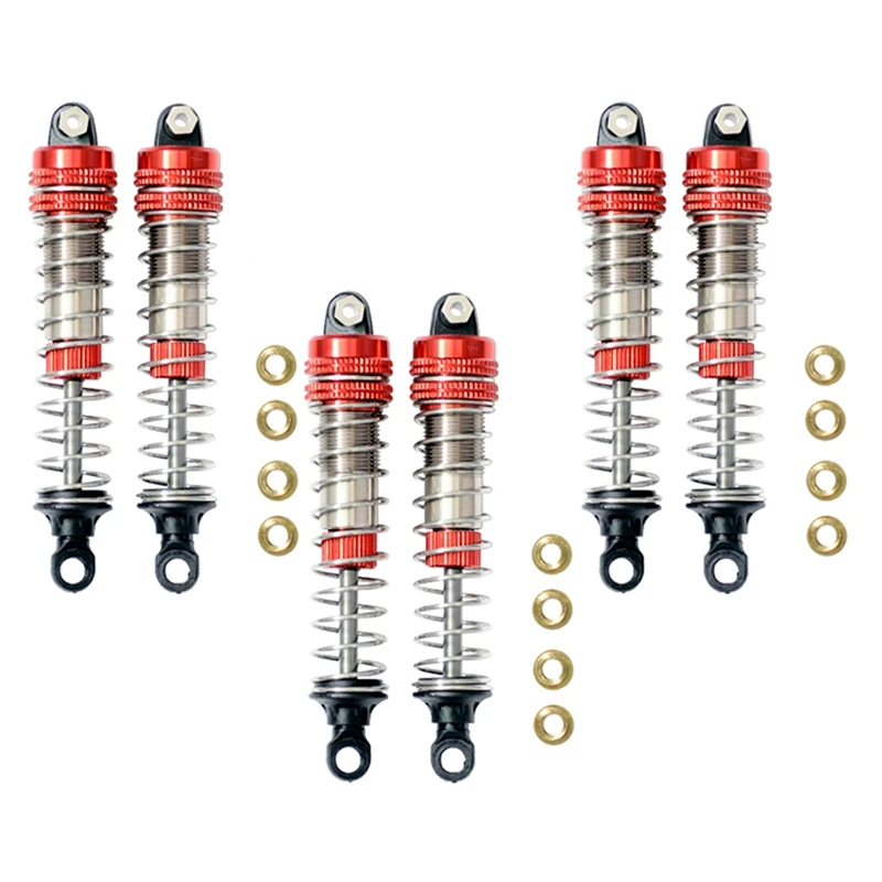 6Pcs Front Rear Shock Absorber Fit For XLH 9115 S911 9116 S916 9125 1/10 1/12 RC Car Upgrade Accessories,Red
6Pcs Front Rear Shock Absorber Fit For XLH 9115 S911 9116 S916 9125 1/10 1/12 RC Car Upgrade Accessories,Red