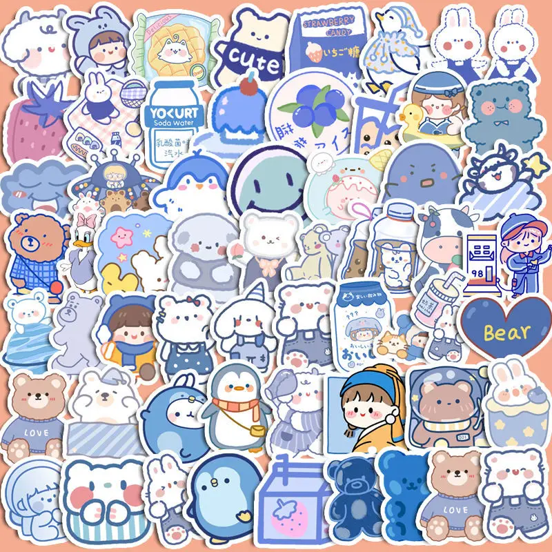 cute bear and rabbit expression sticker blue water cup mobile phone case decoration waterproof seamless sticker
cute bear and rabbit expression sticker blue water cup mobile phone case decoration waterproof seamless sticker