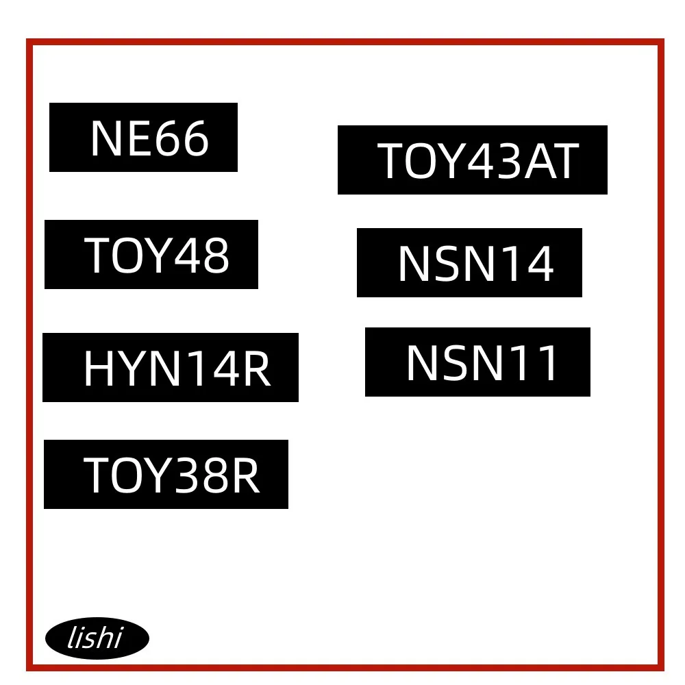 Инструмент Lishi 2 в 1 2в1 NE66 TOY48 HYN14R TOY38R NSN11 NSN14 TOY43AT Инструменты для ремонта
Инструмент Lishi 2 в 1 2в1 NE66 TOY48 HYN14R TOY38R NSN11 NSN14 TOY43AT Инструменты для ремонта