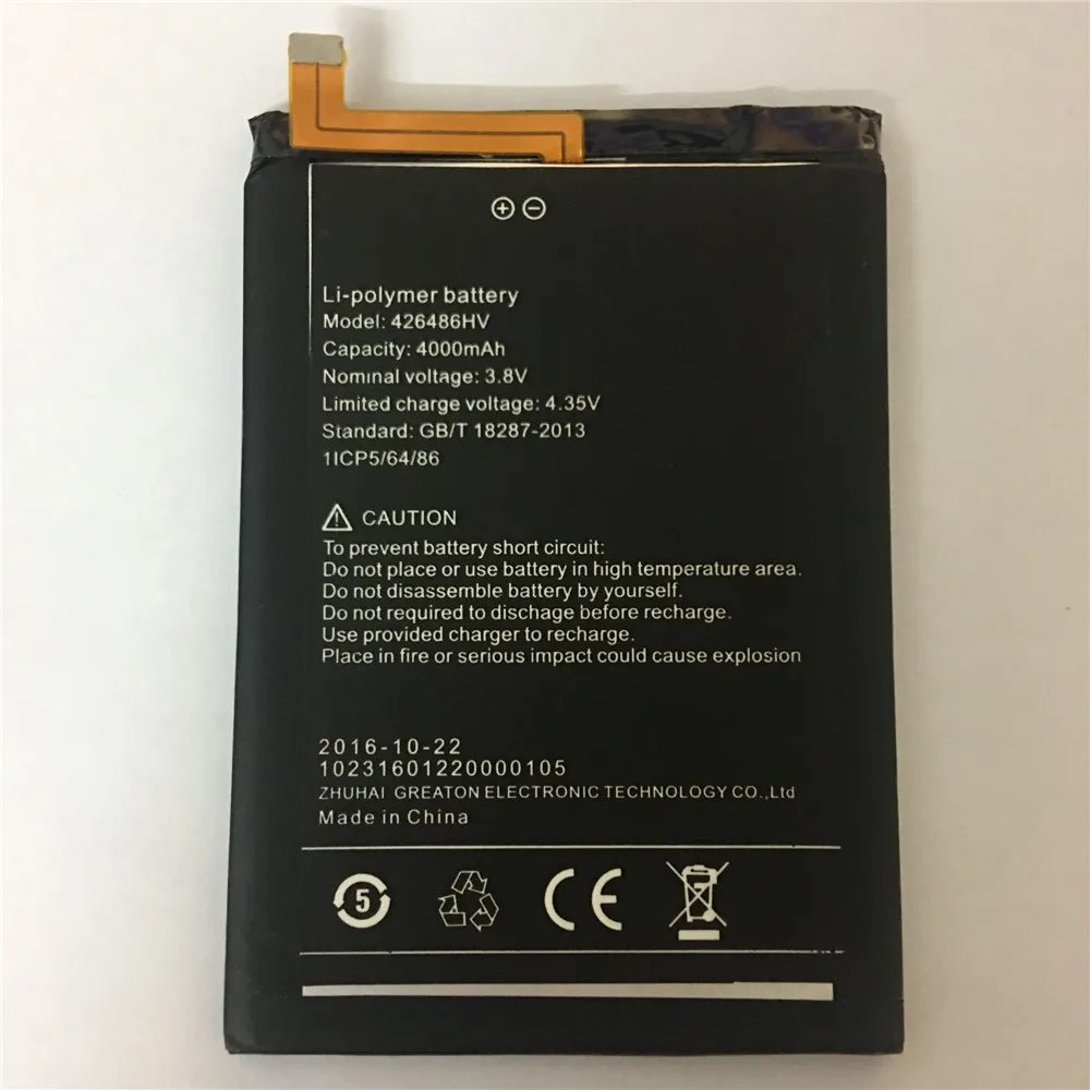 Umi Plus Battery Replacement 426486HV High Quality Large Capacity 4000mAh Back Up Battery For Umi Plus E Smart Phone
Umi Plus Battery Replacement 426486HV High Quality Large Capacity 4000mAh Back Up Battery For Umi Plus E Smart Phone