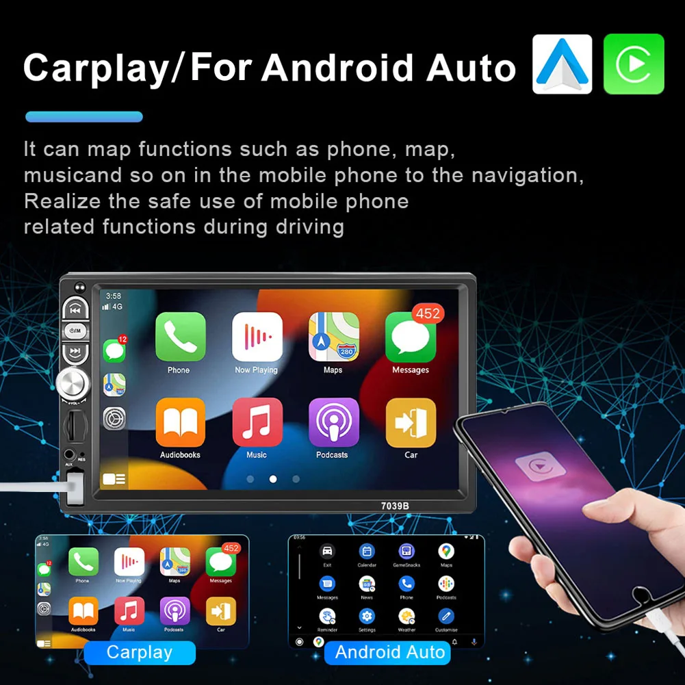 Useful Durable High Quality New Replacement Car Player Carplay Car Colorful Backlight Easy To Install Mirror Link
Useful Durable High Quality New Replacement Car Player Carplay Car Colorful Backlight Easy To Install Mirror Link