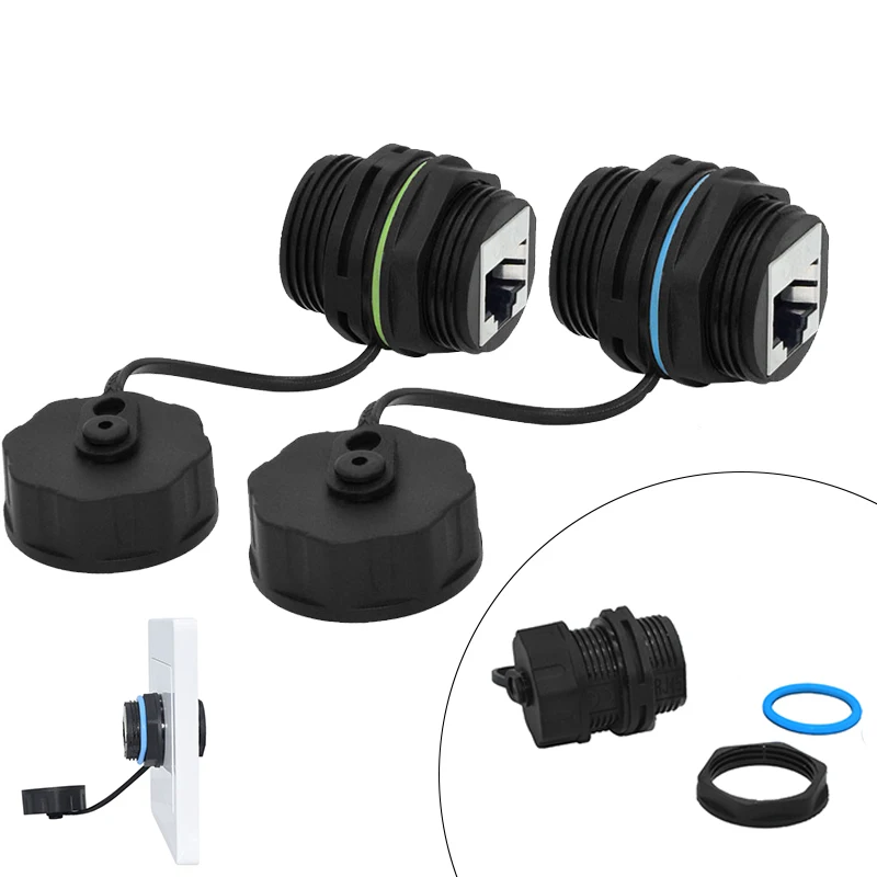 10PCS Network RJ45 Connector Ethernet Dual Size M20/M23 CAT5E/CAT6/CAT6A IP68 Waterproof Outdoor Panel Mounting Wire Connector
10PCS Network RJ45 Connector Ethernet Dual Size M20/M23 CAT5E/CAT6/CAT6A IP68 Waterproof Outdoor Panel Mounting Wire Connector