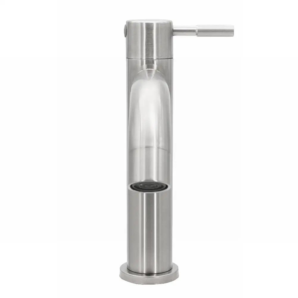 Bathroom Counter Basin Faucet Water Tap Kitchen 304 Stainless Steel Silver Single Cold Sink Waterfall Faucet Waste Deck
Bathroom Counter Basin Faucet Water Tap Kitchen 304 Stainless Steel Silver Single Cold Sink Waterfall Faucet Waste Deck
