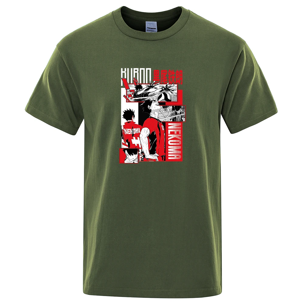 Anime Haikyuu T-shirt for Men Tetsuro Kuroo Printed Tops Casual T Shirts Male Cotton Short Sleeve Top Tee Shirt Basic T-shirts
Anime Haikyuu T-shirt for Men Tetsuro Kuroo Printed Tops Casual T Shirts Male Cotton Short Sleeve Top Tee Shirt Basic T-shirts