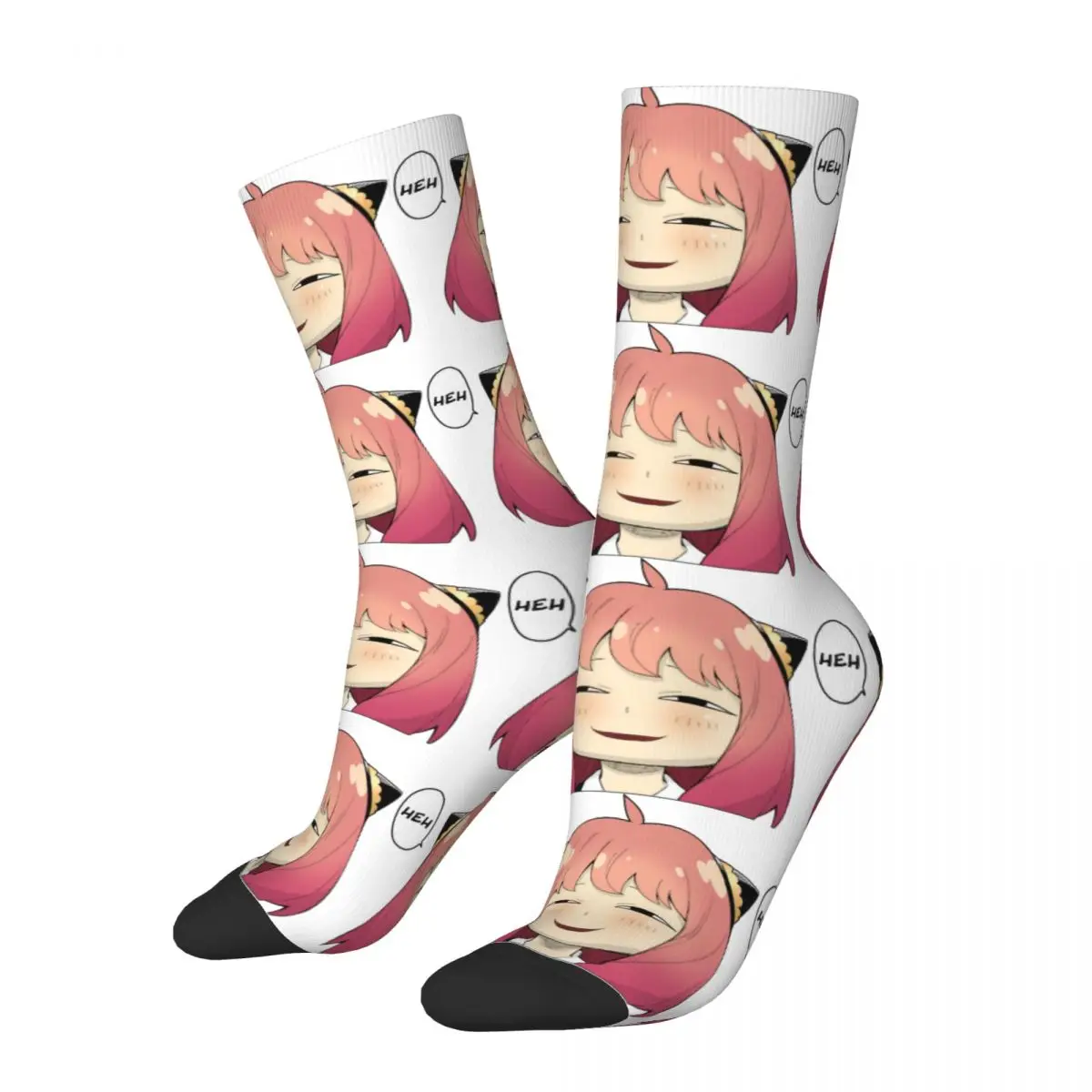 Funny Crazy Compression Sock for Men Heh Hip Hop Vintage SPY x FAMILY Twilight Anya Forger Yor Pattern Printed Boys Crew Sock
Funny Crazy Compression Sock for Men Heh Hip Hop Vintage SPY x FAMILY Twilight Anya Forger Yor Pattern Printed Boys Crew Sock