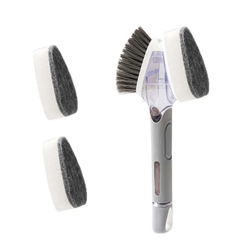 Кухонная щетка для мытья посуды и ванной, губка для плитки, дозатор жидкого мыла
Кухонная щетка для мытья посуды и ванной, губка для плитки, дозатор жидкого мыла