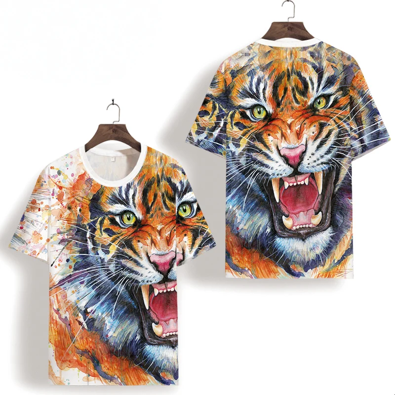 European Style Tiger 3D Full Printing Luxury Short Sleeve Tees Tops Summer New Quality Hollow Icy Cool T Shirt Men Oversized 7XL
European Style Tiger 3D Full Printing Luxury Short Sleeve Tees Tops Summer New Quality Hollow Icy Cool T Shirt Men Oversized 7XL