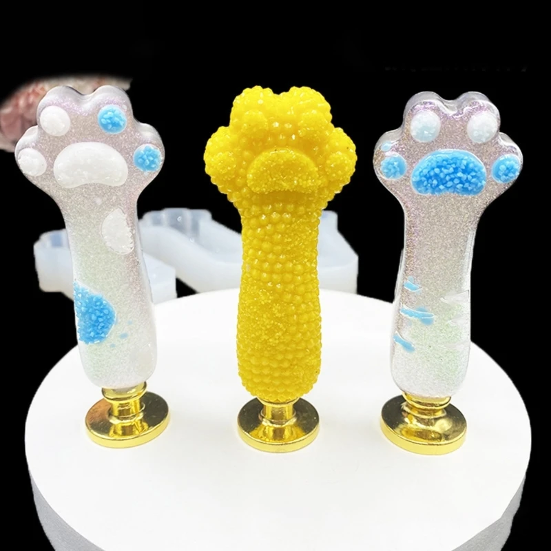Cute Cat-Paw Wax Seal Stamp Handle Silicone Mold Resin Silicone Mould Handmade DIY Crystal Epoxy Resin Mold Casting Mold
Cute Cat-Paw Wax Seal Stamp Handle Silicone Mold Resin Silicone Mould Handmade DIY Crystal Epoxy Resin Mold Casting Mold