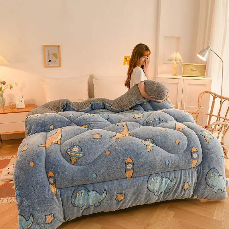 New Super Warm Lamb Quilt Winter Blanket 5kg Double-Sided Velvet Quilt Thickened Warm Autumn Spring Plush Comforter Core
New Super Warm Lamb Quilt Winter Blanket 5kg Double-Sided Velvet Quilt Thickened Warm Autumn Spring Plush Comforter Core