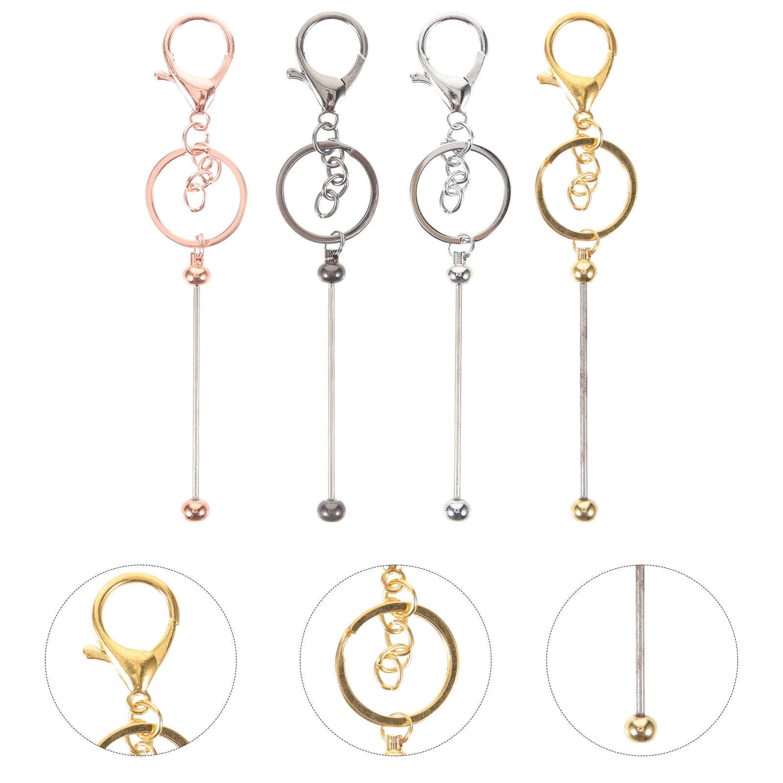 4pcs Key Rings with Clasps Snap On Keychain Rings with Lobster Snap Clasps for Keys Lanyards
4pcs Key Rings with Clasps Snap On Keychain Rings with Lobster Snap Clasps for Keys Lanyards