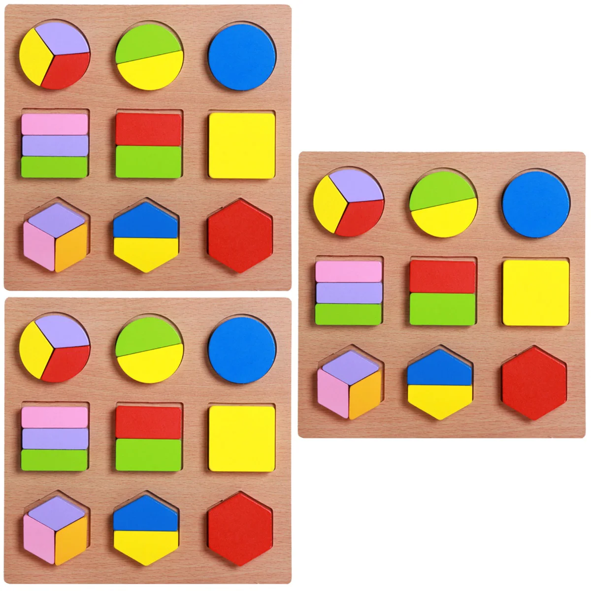 3pcs Wood Geometry Puzzle Colorful Funny Educational for Baby Infant Newborn (As Shown)
3pcs Wood Geometry Puzzle Colorful Funny Educational for Baby Infant Newborn (As Shown)