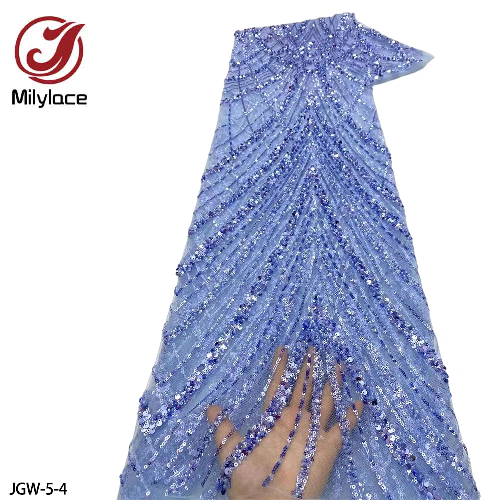 French Tulle Lace with Sequins Fabric High Quality African Fabric Lace Petty Embroidered Fabric for Wedding Dress JGW-5
French Tulle Lace with Sequins Fabric High Quality African Fabric Lace Petty Embroidered Fabric for Wedding Dress JGW-5