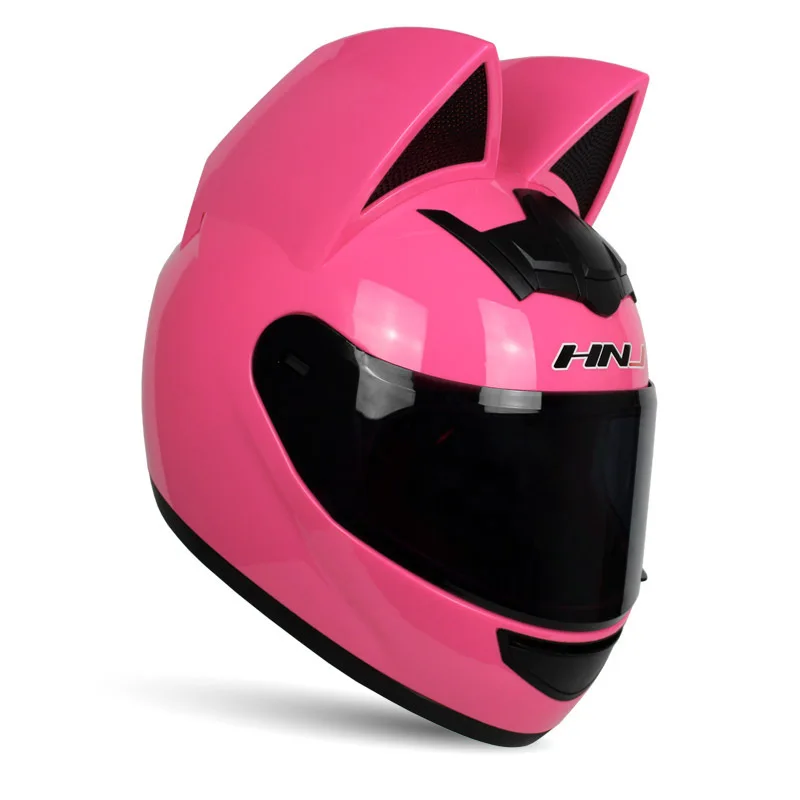 HNJ Motorcycle Helmet Four Seasons Racing Helmet Removable Cat Ear Motocross Motorcycle Helmet Pink Men Women Biker Casco Moto
HNJ Motorcycle Helmet Four Seasons Racing Helmet Removable Cat Ear Motocross Motorcycle Helmet Pink Men Women Biker Casco Moto