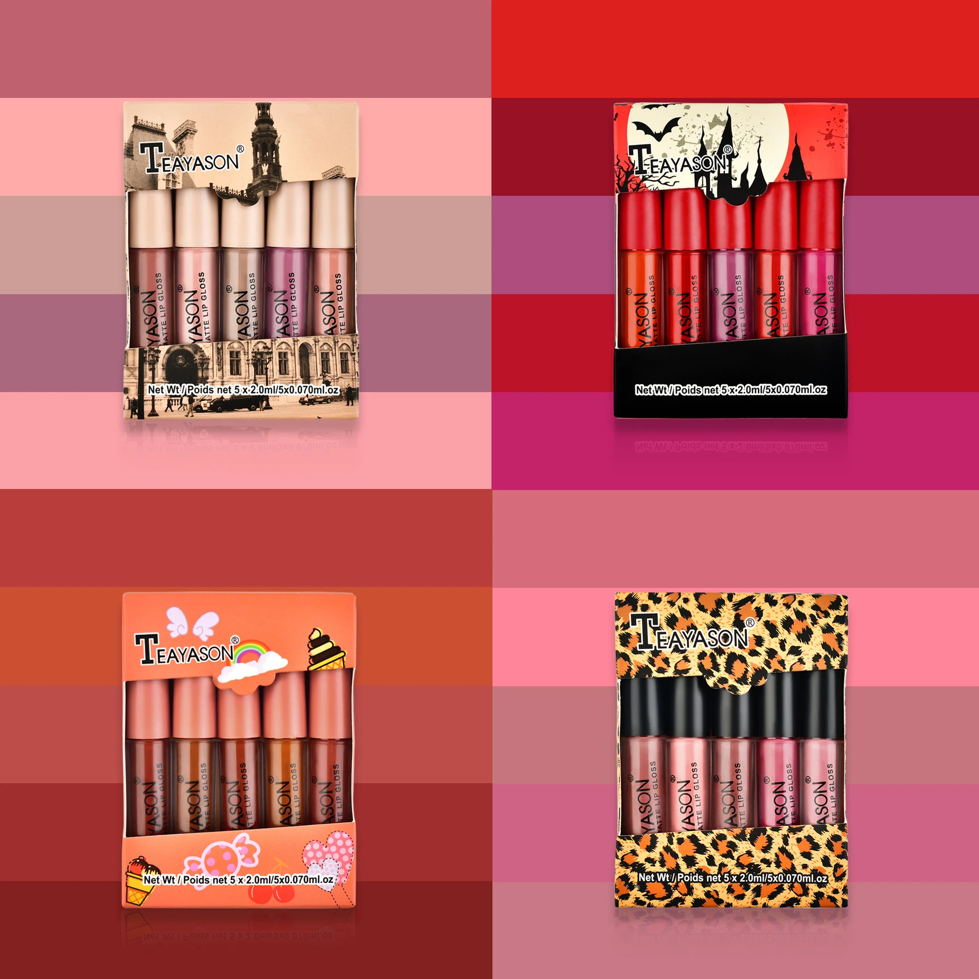5Pcs/set Matte Mist Face Lip Glaze Mini Pack Box Lip Gloss Lipstick Not Easy To Stick Cup Nude Pumpkin Color Lip Stick Makeup
5Pcs/set Matte Mist Face Lip Glaze Mini Pack Box Lip Gloss Lipstick Not Easy To Stick Cup Nude Pumpkin Color Lip Stick Makeup