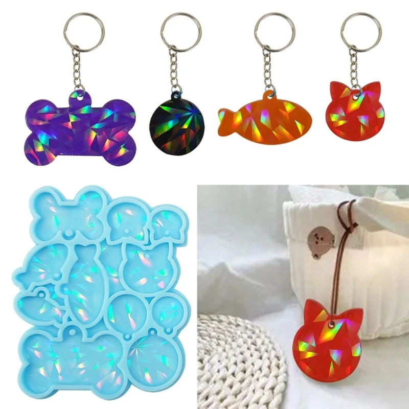 Pet Shape Tags Light and Shadow Ornaments Silicone Epoxy Keychain Molds DIY Pendant Jewelry for Valentine Gift Craft
Pet Shape Tags Light and Shadow Ornaments Silicone Epoxy Keychain Molds DIY Pendant Jewelry for Valentine Gift Craft