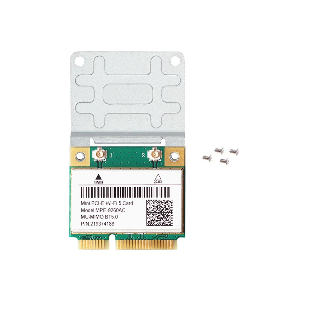2033 Мбит/с мини-PCIE Карта 9260AC 2,4G/5 ГГц BT 5,0 Wlan Wi-Fi карта двухдиапазонный 802.11Ac ноутбук Настольный компьютер для Windows 10/11
2033 Мбит/с мини-PCIE Карта 9260AC 2,4G/5 ГГц BT 5,0 Wlan Wi-Fi карта двухдиапазонный 802.11Ac ноутбук Настольный компьютер для Windows 10/11