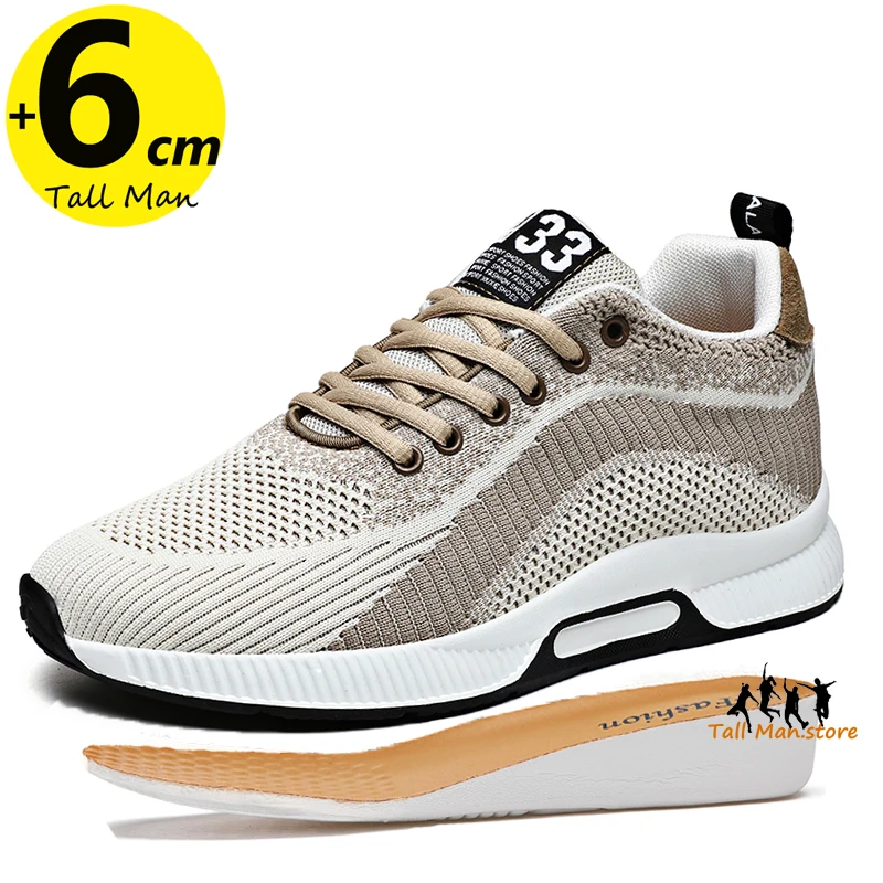 High Man Elevator Shoes Lift Sneakers Men Sports Height Increase Insole 6cm Leisure Fashion
High Man Elevator Shoes Lift Sneakers Men Sports Height Increase Insole 6cm Leisure Fashion
