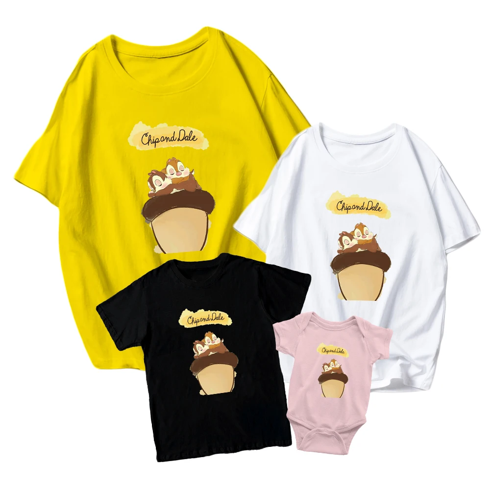 Disney T Shirts Chip 'n' Dale Kids Print Short Sleeve Cute Baby Girl Boy Baby Romper Family Matching Clothes Adult Unisex Comfy
Disney T Shirts Chip 'n' Dale Kids Print Short Sleeve Cute Baby Girl Boy Baby Romper Family Matching Clothes Adult Unisex Comfy