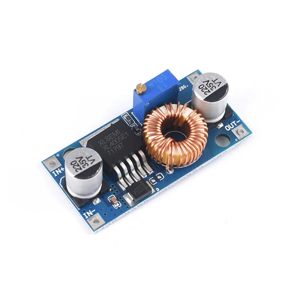 XL4005 DC-DC Converter Voltage Adjustable Step-down 5A Power Supply Module 75W High Power 5-32V to 0.8V-24V Buck Power Board 
XL4005 DC-DC Converter Voltage Adjustable Step-down 5A Power Supply Module 75W High Power 5-32V to 0.8V-24V Buck Power Board