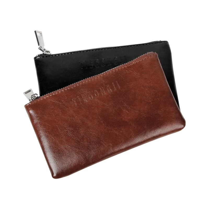 Oily wax imported top layer cow leather long wallet, handy grip bag, simple and fashionable, multi-functional white collar busin
Oily wax imported top layer cow leather long wallet, handy grip bag, simple and fashionable, multi-functional white collar busin