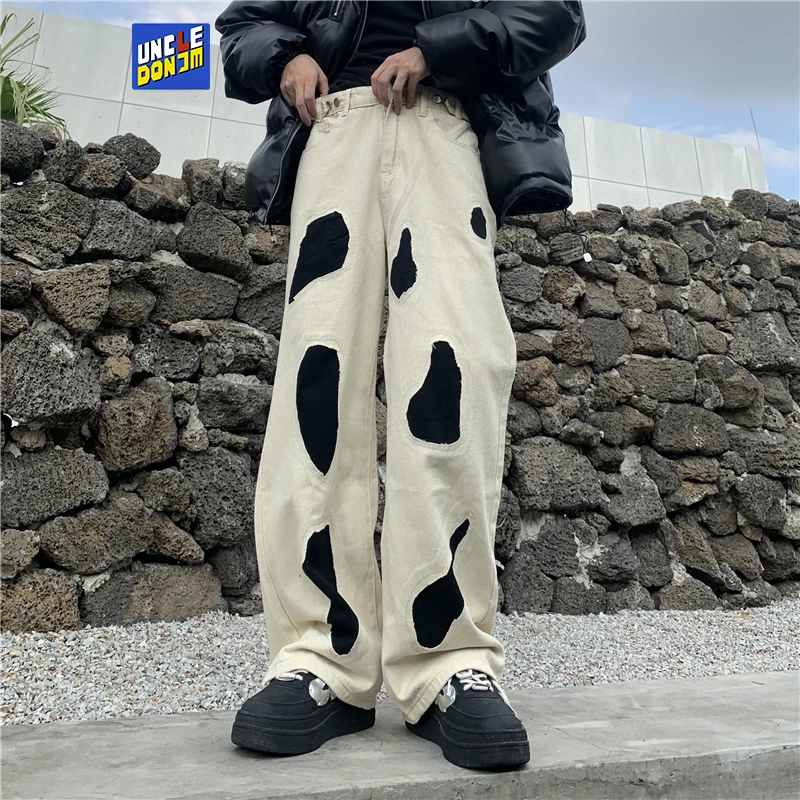 UNCLEDONJM Patchwork jeans men hip hop straight leg jeans punk pants High Street baggy jeans men designer jeans for men
UNCLEDONJM Patchwork jeans men hip hop straight leg jeans punk pants High Street baggy jeans men designer jeans for men