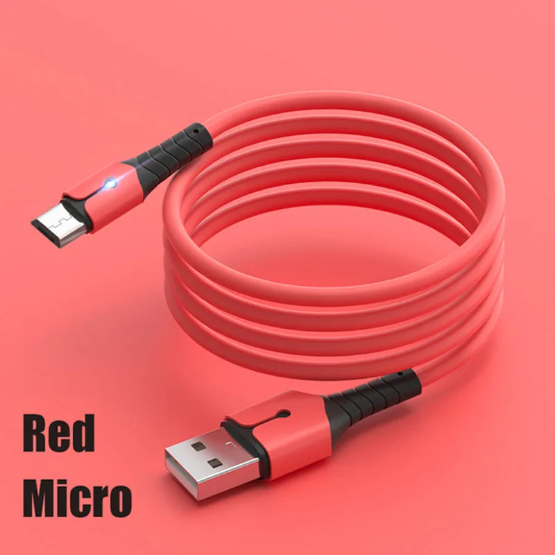 

Жидкий кабель Micro USB 5A, зарядный шнур для Samsung Galaxy A3/A5/A7 J3 2016 S6/S7/Edge J7 2017 J4 J6 J8 J5 A7 2018 A10 M10