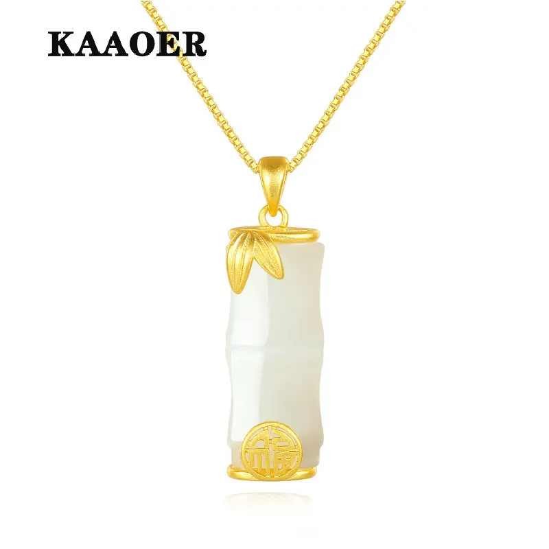 KAAOER 2022 Новинка 100% S925 Оригинальное бамбуковое праздничное ожерелье с кулоном в виде иероглифа фу прохладный ветер небольшой дизайн ощущение...
KAAOER 2022 Новинка 100% S925 Оригинальное бамбуковое праздничное ожерелье с кулоном в виде иероглифа фу прохладный ветер небольшой дизайн ощущение...