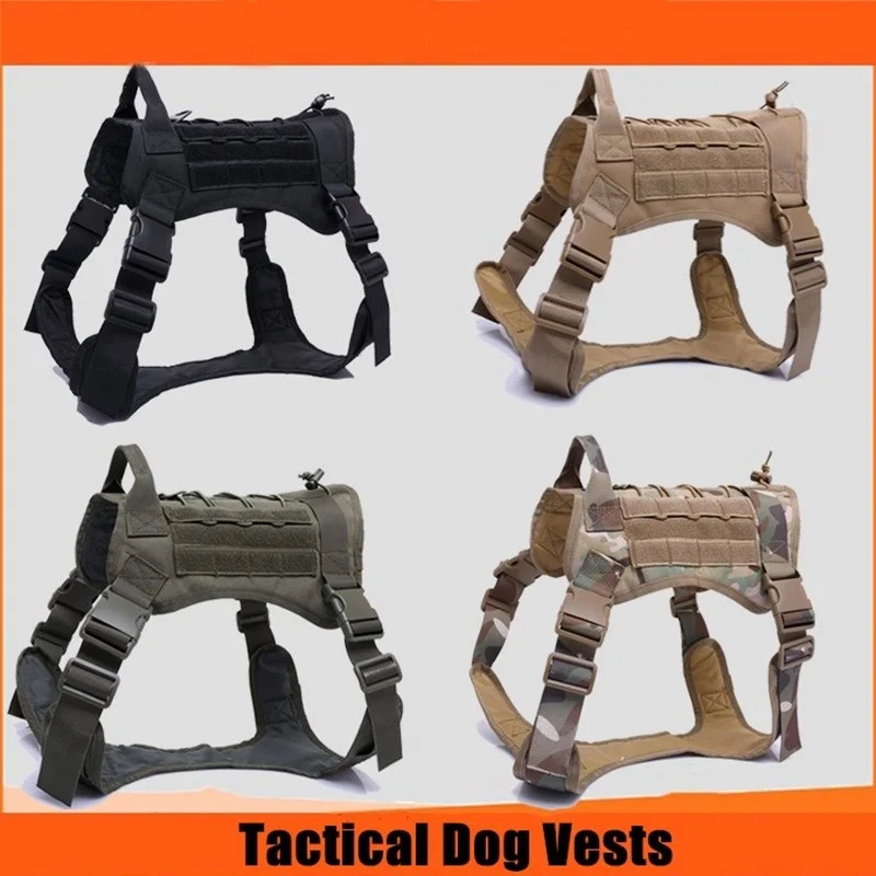 1000D Nylon Tactical Dog Vest 15-60kg Big Size Dog Pet Clothing Outdoor Wear-resisting Waterproof Army Dog Training Waistcoat
1000D Nylon Tactical Dog Vest 15-60kg Big Size Dog Pet Clothing Outdoor Wear-resisting Waterproof Army Dog Training Waistcoat