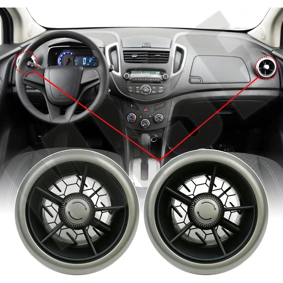 Car Accessories Auto Air Conditioning Vents For Chevrolet Aveo 2012-2019 95280207 Left and Right Universal 
Car Accessories Auto Air Conditioning Vents For Chevrolet Aveo 2012-2019 95280207 Left and Right Universal