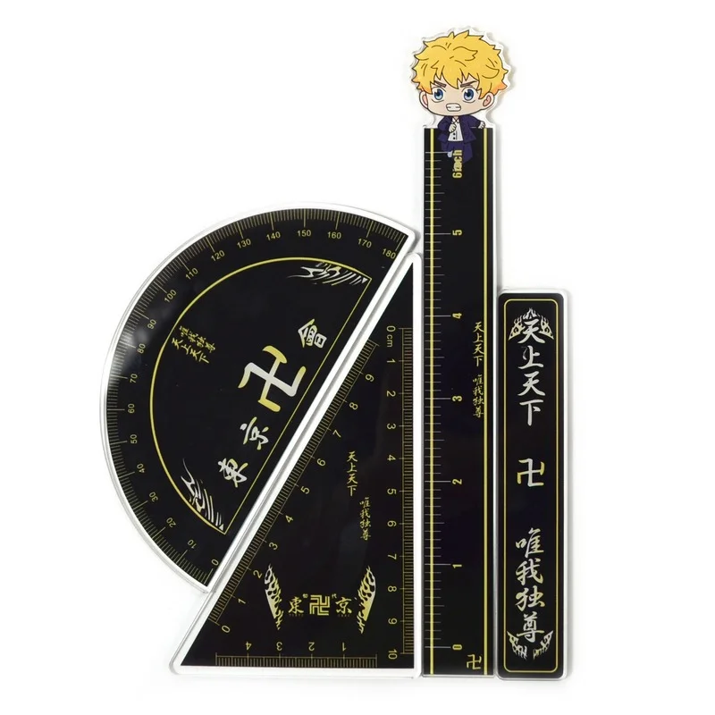 Acrylic Triangular Rulers Tokyo Revengers Ruler Anime Stationery Baji Keisuke Manjiro Sano Drafting Supplies Kawaii Accessories
Acrylic Triangular Rulers Tokyo Revengers Ruler Anime Stationery Baji Keisuke Manjiro Sano Drafting Supplies Kawaii Accessories