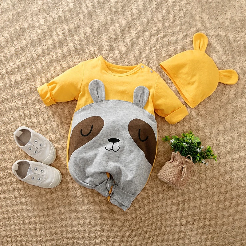 Hibobi 2 Pcs Newborn Baby Boys Cute Casual Animal Romper Infant Toddler Long Sleeve Jumpsuit and Hat Baby Clothes Spring Autumn
Hibobi 2 Pcs Newborn Baby Boys Cute Casual Animal Romper Infant Toddler Long Sleeve Jumpsuit and Hat Baby Clothes Spring Autumn