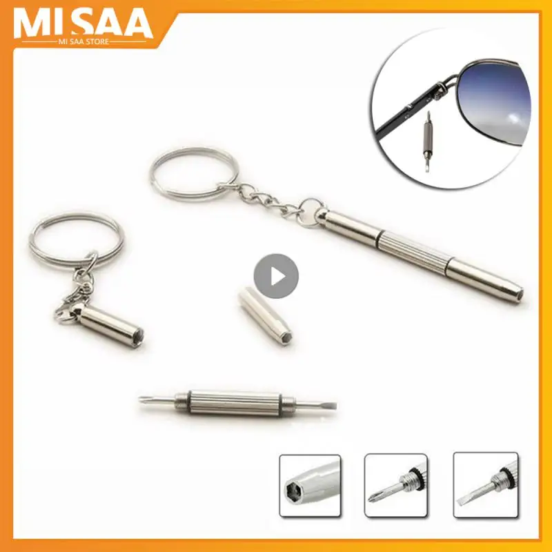 Portable 3 In 1 Screwdriver Eyeglass Sunglass Watch Repair Screwdriver Set Keychain Stainless Steel Mini Screwdriver Hand Tools
Portable 3 In 1 Screwdriver Eyeglass Sunglass Watch Repair Screwdriver Set Keychain Stainless Steel Mini Screwdriver Hand Tools