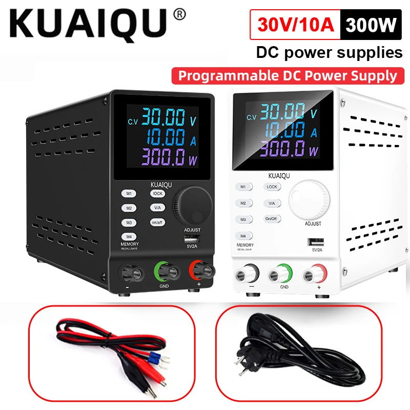 

Kuaiqu Programmable DC Power Supply Laboratory Maintenance Workbench 30V 10A 60V 5A 200V 1A Voltage Current Regulator 220V 110V