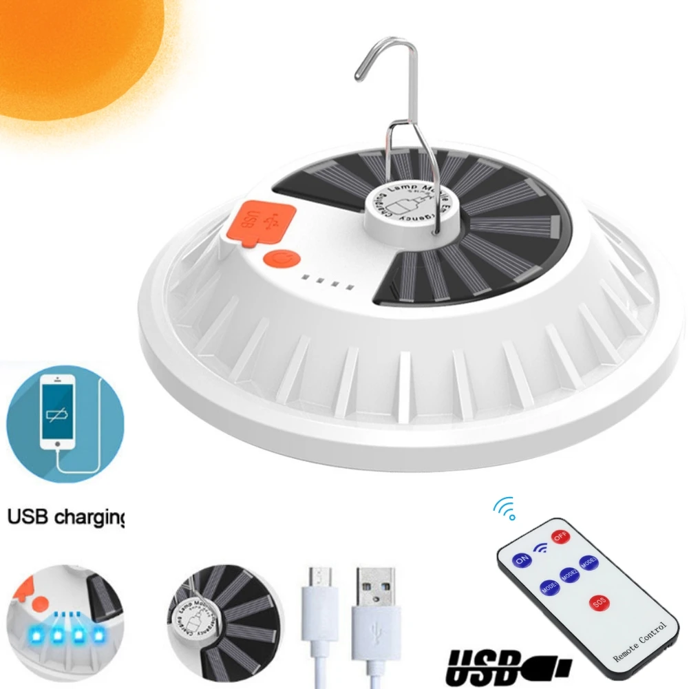 120LED USB Rechargeable Solar Camping Lantern Tent Lamp LED Bulb Light Outdoor Lamp Portable Emergency Night Market Light
120LED USB Rechargeable Solar Camping Lantern Tent Lamp LED Bulb Light Outdoor Lamp Portable Emergency Night Market Light