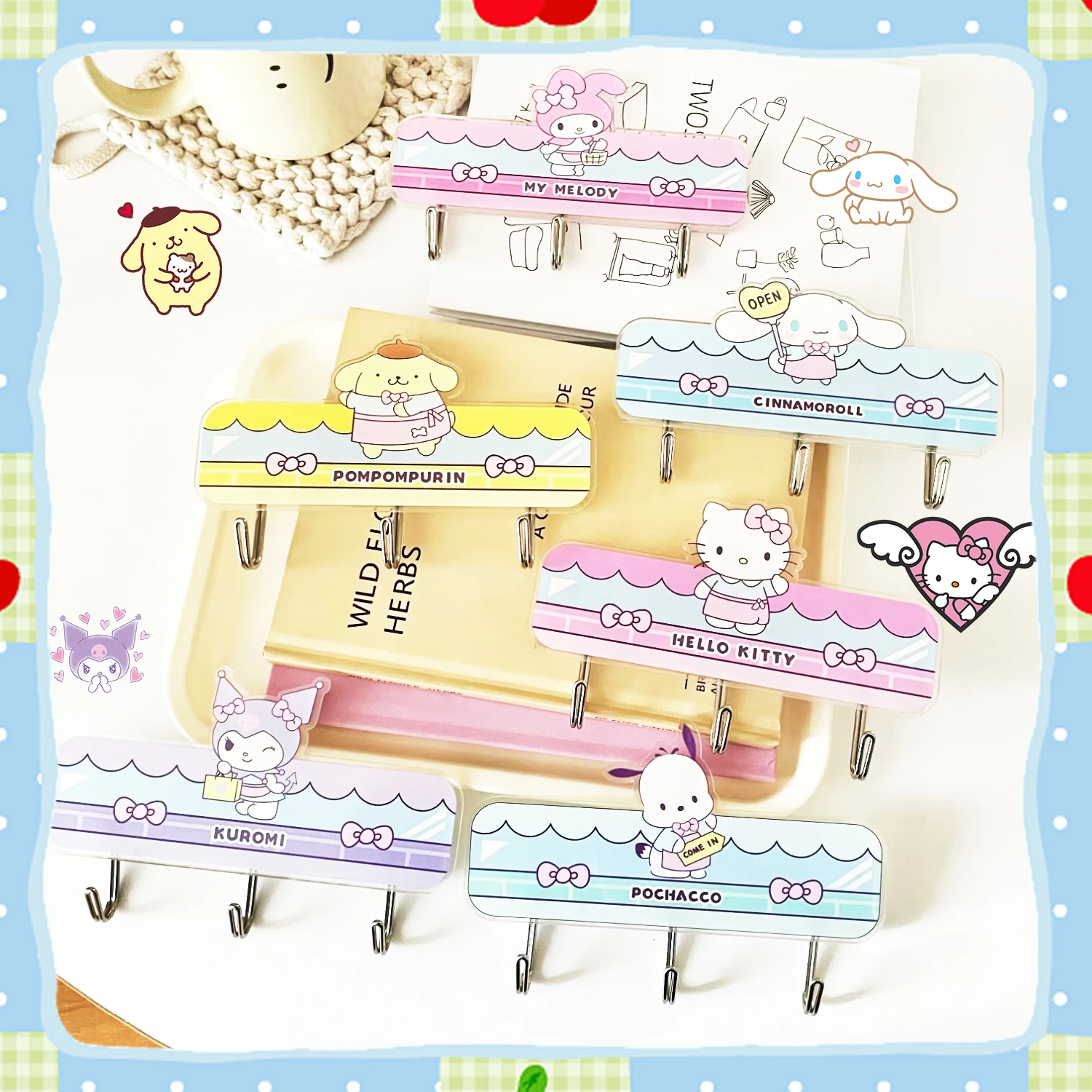 Sanrioed Hooks Kawaii Home Porch Wall Sticky Bathroom No Punching Anieme Hello Kitty Pochacco Cinnamoroll Girls Gifts Traceless
Sanrioed Hooks Kawaii Home Porch Wall Sticky Bathroom No Punching Anieme Hello Kitty Pochacco Cinnamoroll Girls Gifts Traceless