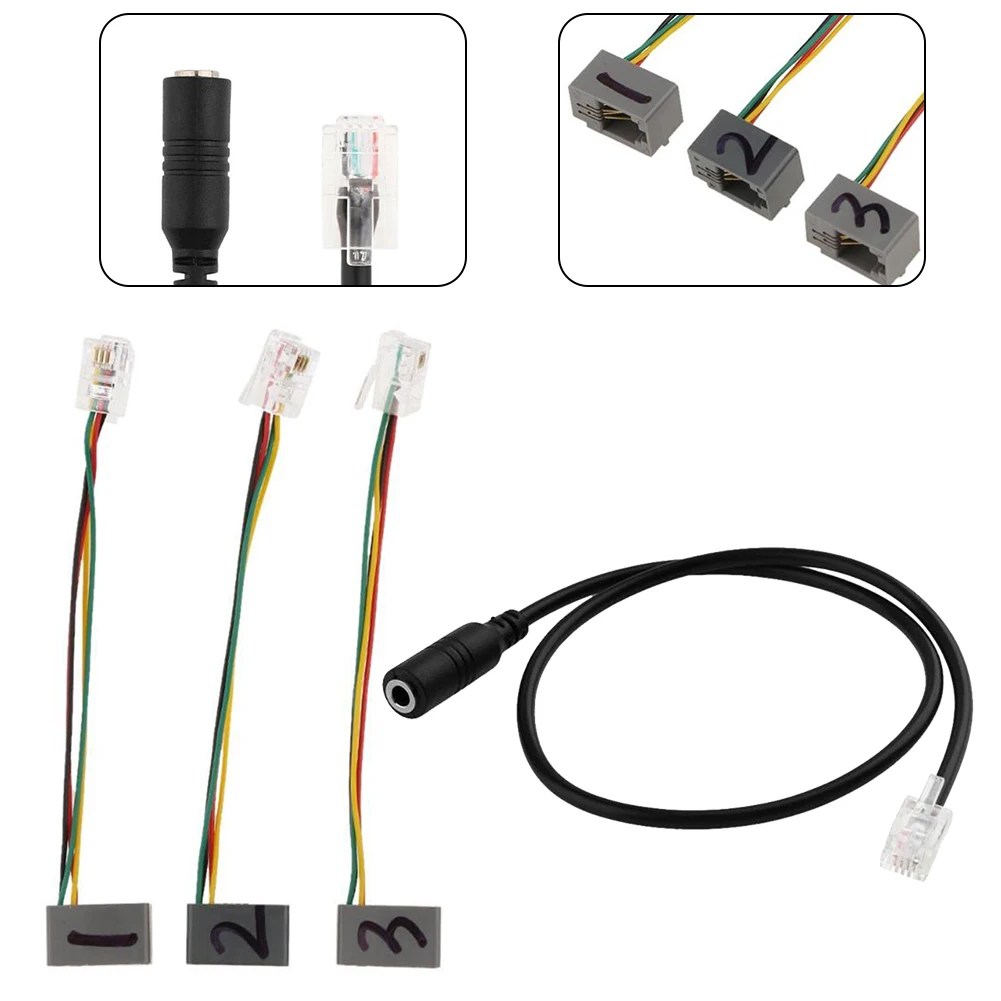 Convenient RJ9 4P4C Male To 3.5mm Female Adapter Cable With 3.5mm Jack For Avaya For Cisco Accessories
Convenient RJ9 4P4C Male To 3.5mm Female Adapter Cable With 3.5mm Jack For Avaya For Cisco Accessories
