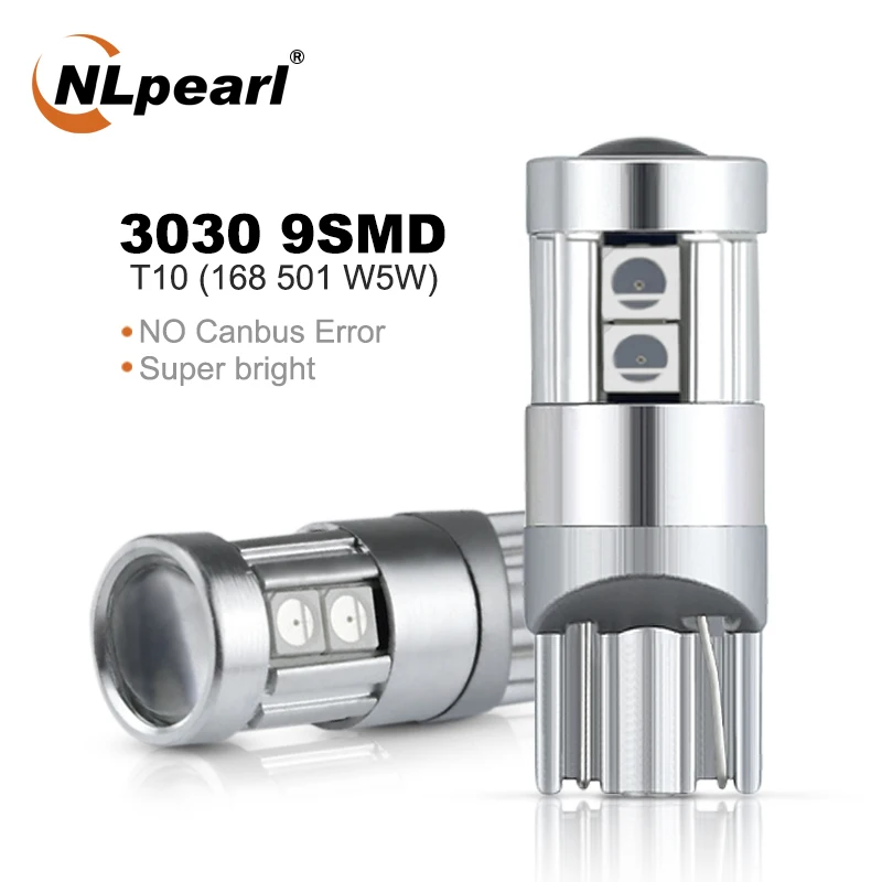 NLpearl 2x Signal Lamp T10 Led W5W Super Bright Bulbs 9SMD 3030 Chips 168 501 T10 Led Interior Light Clearance Parking Light 12V
NLpearl 2x Signal Lamp T10 Led W5W Super Bright Bulbs 9SMD 3030 Chips 168 501 T10 Led Interior Light Clearance Parking Light 12V