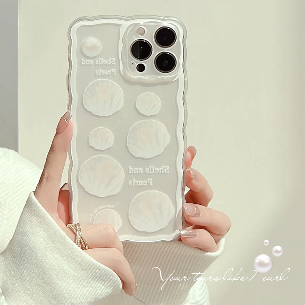 Luxury pearl shell wave art transparent Phone Case For iPhone 13 11 12 Pro Max XR Xs Max X 7 8 Plus Case Cute Cartoon Soft Cover
Luxury pearl shell wave art transparent Phone Case For iPhone 13 11 12 Pro Max XR Xs Max X 7 8 Plus Case Cute Cartoon Soft Cover