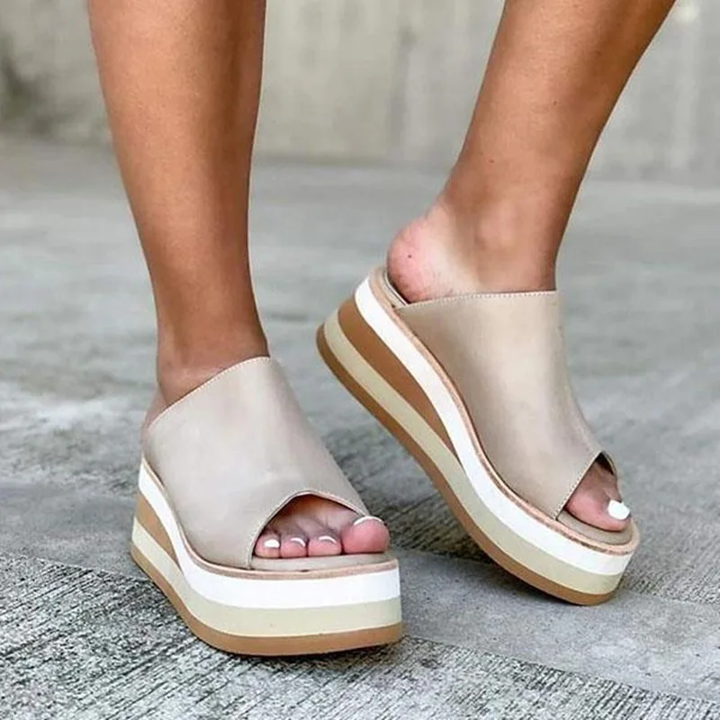 Women 2022 Summer Wedges Platform Slippers Casual Solid Women Shoes Slip-On Girls Plus Size 43 Flip Flops Women Slides
Women 2022 Summer Wedges Platform Slippers Casual Solid Women Shoes Slip-On Girls Plus Size 43 Flip Flops Women Slides