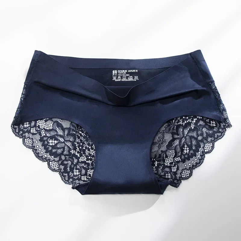 New skin-friendly cotton ice silk splicing sexy panties one-piece high elastic non-sensory women's panties briefs
New skin-friendly cotton ice silk splicing sexy panties one-piece high elastic non-sensory women's panties briefs