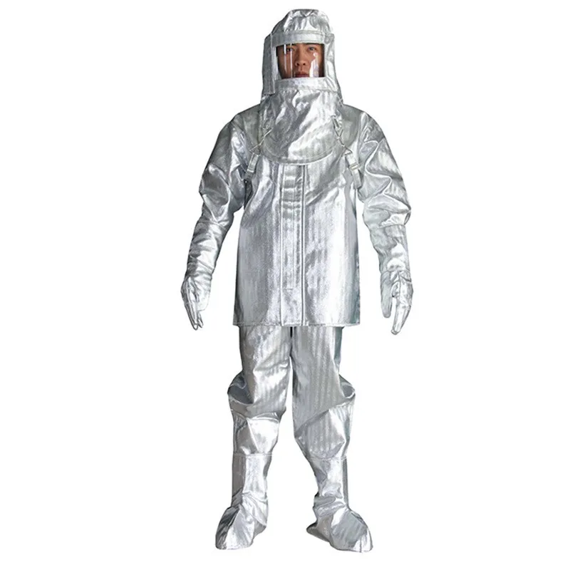 Fire Protection Clothing 1000℃ Heat Resistant Insulation Suit Thermal Radiation Protection Aluminum Foil Insulation Clothing
Fire Protection Clothing 1000℃ Heat Resistant Insulation Suit Thermal Radiation Protection Aluminum Foil Insulation Clothing